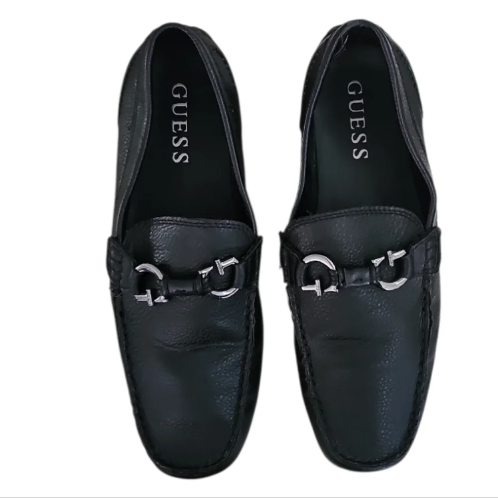 Guess McKinley Horsebit Loafers Men’s 10 Black Law Office Academia Shoes